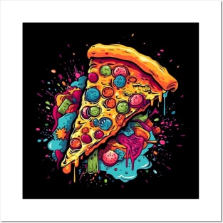 A mouth-watering slice of pizza Posters and Art